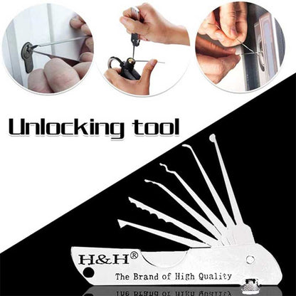 Locksmith Jackknife Folding Lock Picking Kit