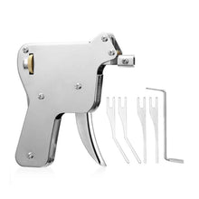 Stainless Steel Lock Pick Gun With 5 Needles and Tension Tools