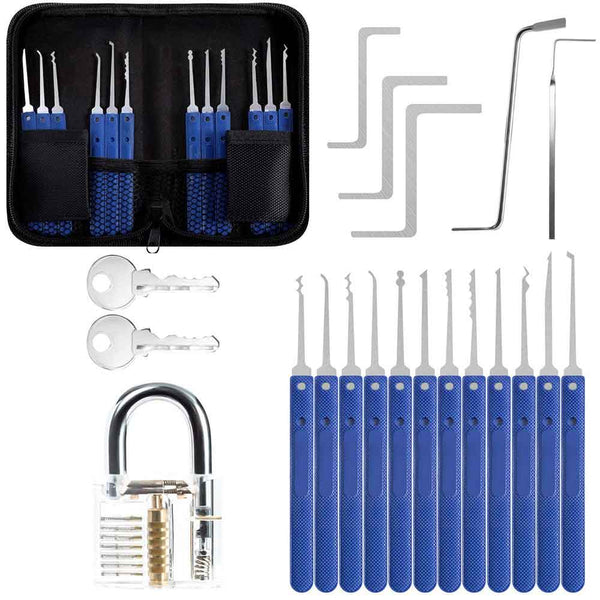 17 Piece Lock Pick Sets Tools for Beginner Training