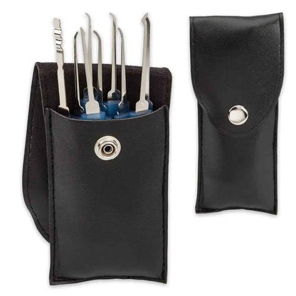 Blue Lock Pick Kit and Pro Practice Lock for Beginners