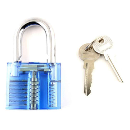 Medium Difficulty Clear Padlock for Training