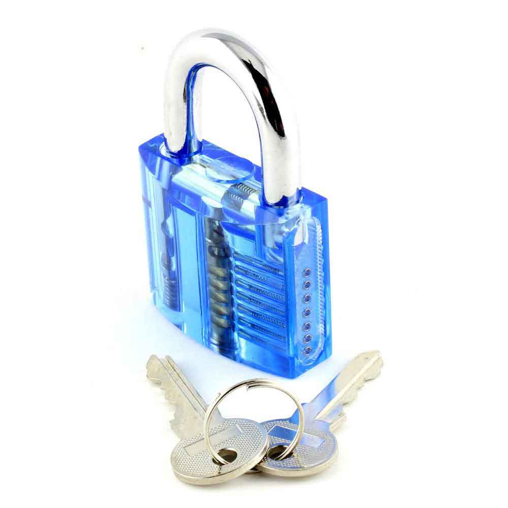 Medium Difficulty Clear Padlock for Training