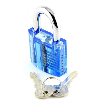 Medium Difficulty Clear Padlock for Training