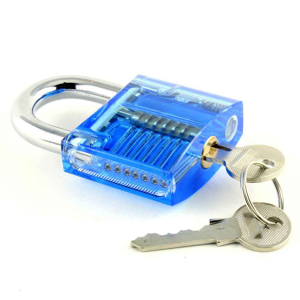 Medium Difficulty Clear Padlock for Training