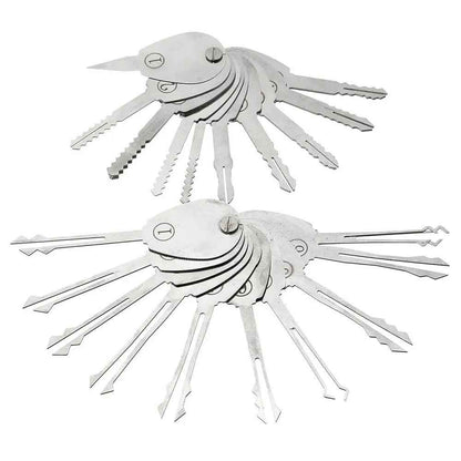 20 PSC Foldable Double Sided Car Lock Pick Keys