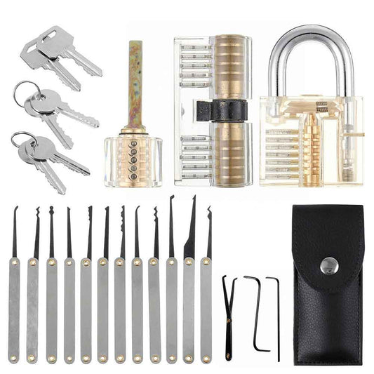 25 Piece Locksmith Unlocking Lock Pick Tool Kits