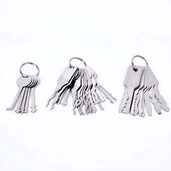 31 Pieces Lock Jiggler Keys, Comb Lock Picks and Car Jiggler Keys