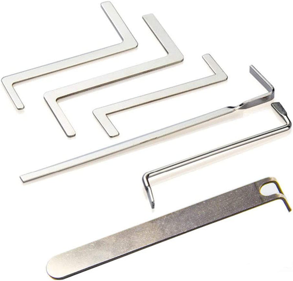 6 Pieces Tension Wrench Tool Set, Locksmith Lock Picking Tools