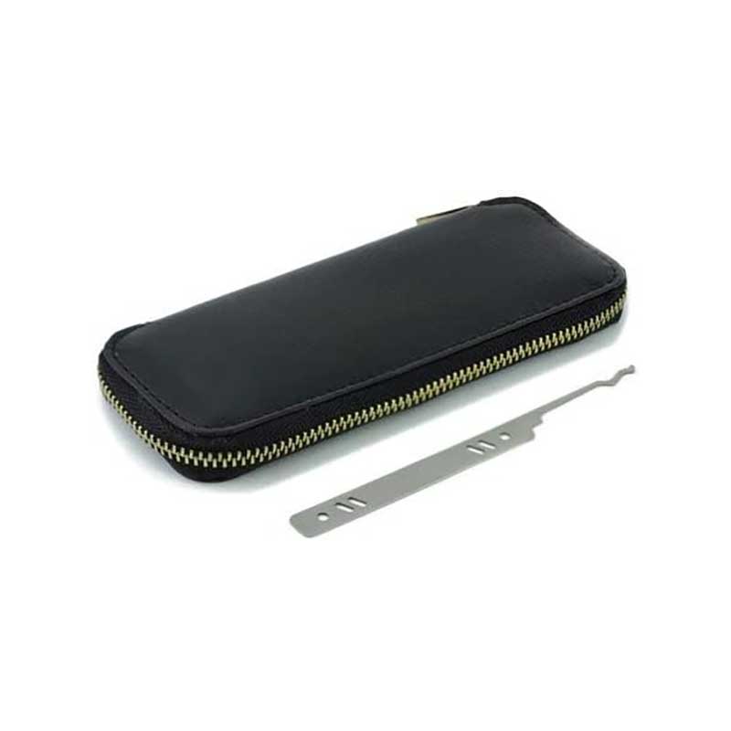 10 Pieces Lock Pick Set with Leather Wallet, Lock Pick Tools for Beginner and Locksmith