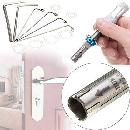 3 Pieces 7 Pin Tubular Lock Pick Kit with 5 Pieces Credit Card Lock Pick Tools and Transparent Tubular Lock