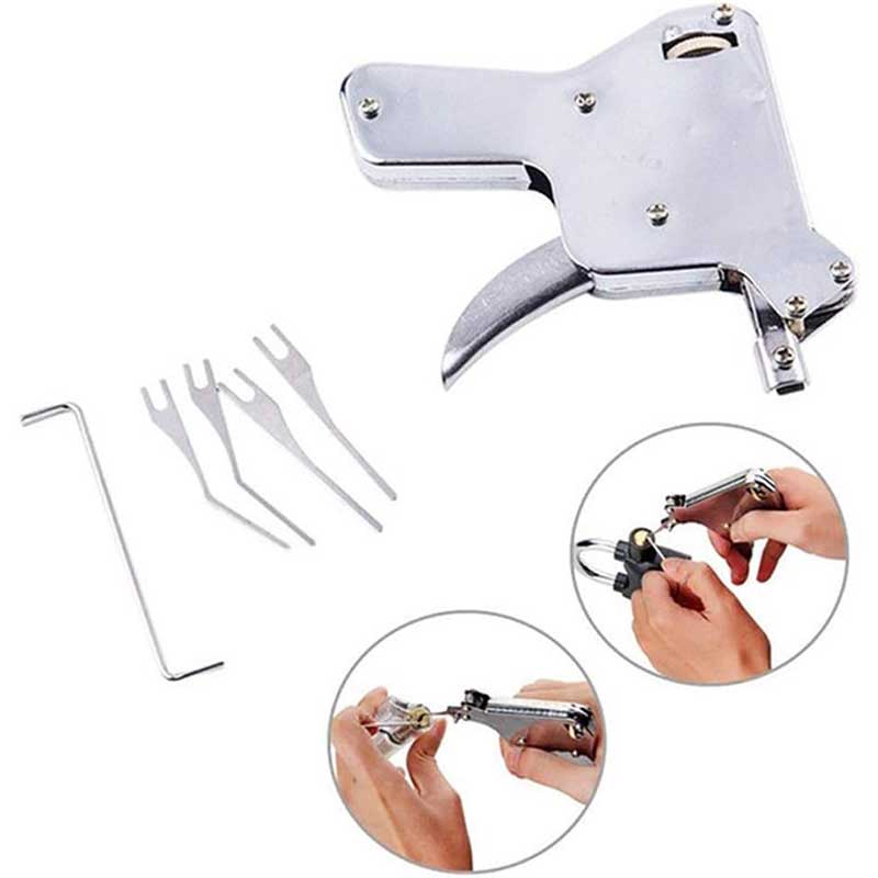 Lock Pick Gun Set with 12 Pieces Broken Key Extractor Set and 5 Pieces Tension Wrench