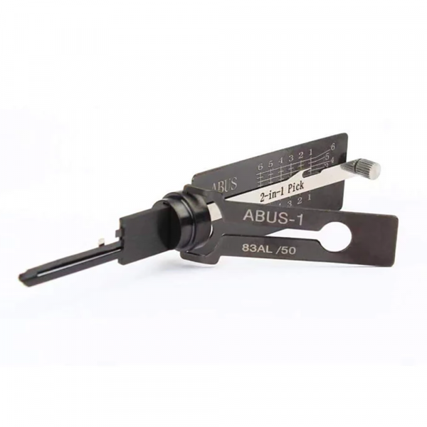 Lishi Style Abus-1 2 in 1 Pick & Decoder for Abus 6-Pin Keyway