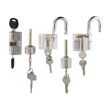 5 Piece Clear Locks Practice Locks for Lockpicking