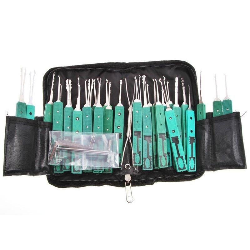 KLOM 32 Piece Lock Picking Set, Locksmith Pick Kit Tool