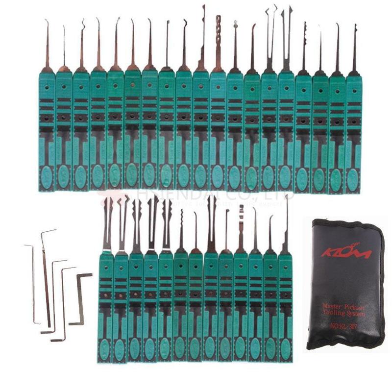 KLOM 32 Piece Lock Picking Set, Locksmith Pick Kit Tool