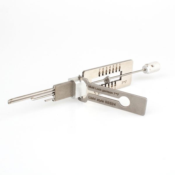 Lishi Style Mul-T-Lock 2 in 1 Decoder and Pick for Garrison 7