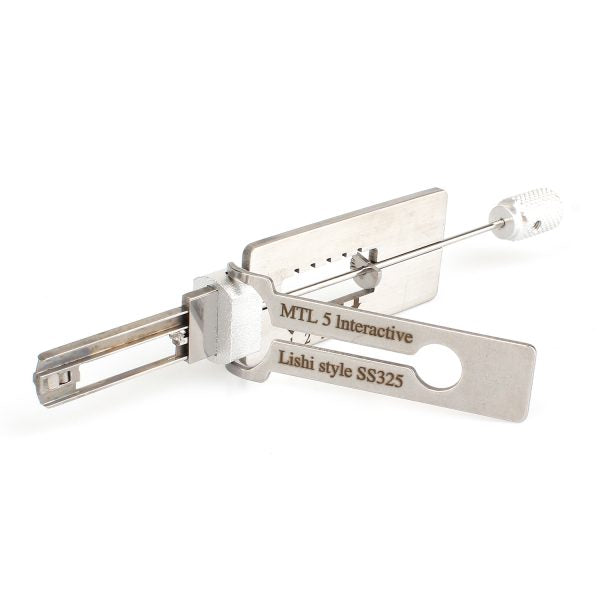 Lishi Style Mul-T-Lock 2 in 1 Decoder and Pick for Interactive 5 Pins ...