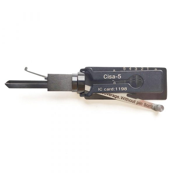 Lishi Style Cisa-5 2 in 1 Pick & Decoder for CISA 5-Pin Locks