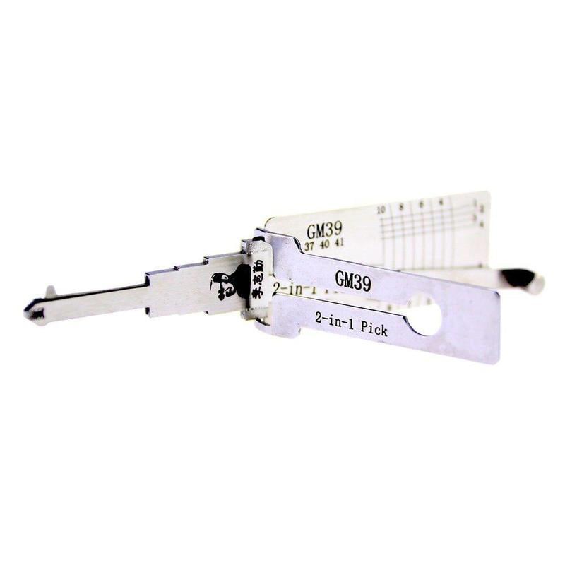 Original Lishi GM39 Lock Pick 2 in 1 Decoder and Pick