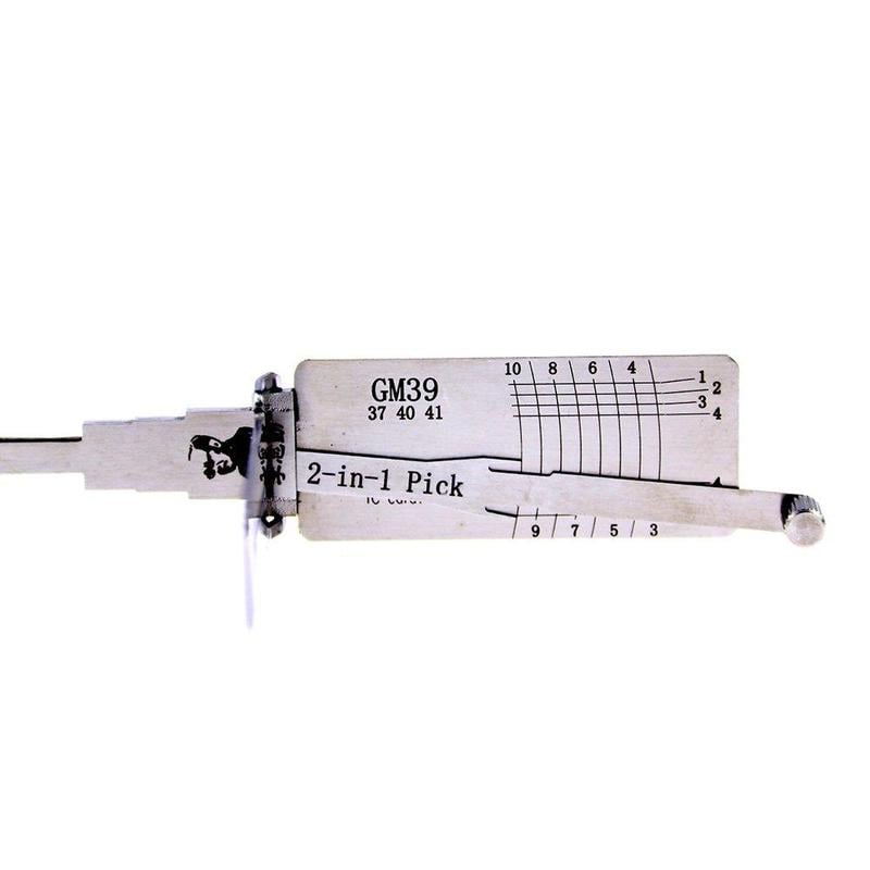 Original Lishi GM39 Lock Pick 2 in 1 Decoder and Pick