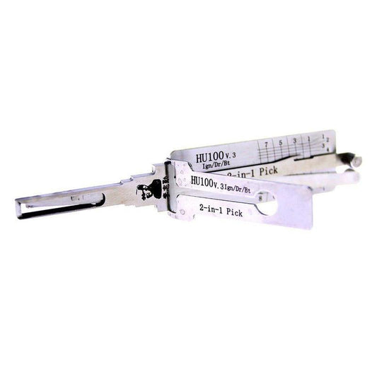 Original Automotive Lishi HU100 Lock Pick 2 in 1 Decoder and Pick - GM