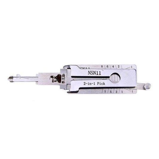 Original Lishi NSN11 Lock Pick 2 in 1 Decoder and Pick