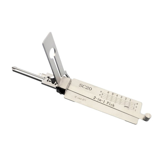 Original Lishi SC20 2-in-1 Lock Pick Tool for Schlage L Keyway