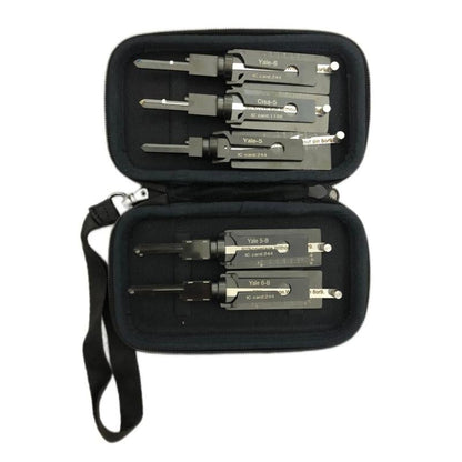 Lishi Style Yale-6 Lock Pick 2-in-1 Pick & Decoder for YALE 6-Pin Rim Cylinder