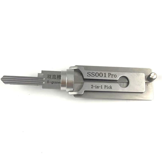 Original Lishi SS001 Pro Lock Pick 2 in 1 Decoder Tool for Double-Groove Door Lock