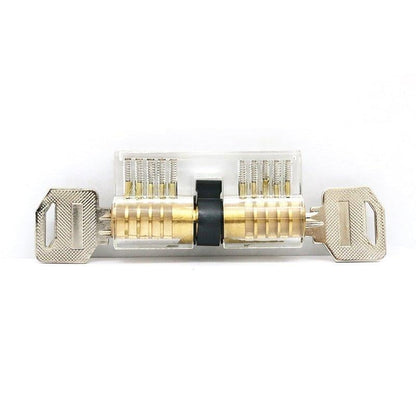 5 Pin Double-Sided Transparent Cylinder Practice Lock