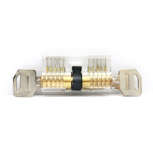 5 Pin Double-Sided Transparent Cylinder Practice Lock