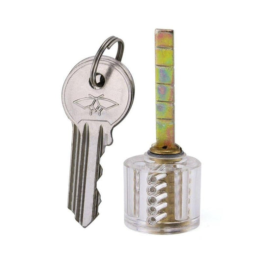 5 Pin Transparent Rim Cylinder Practice Lock