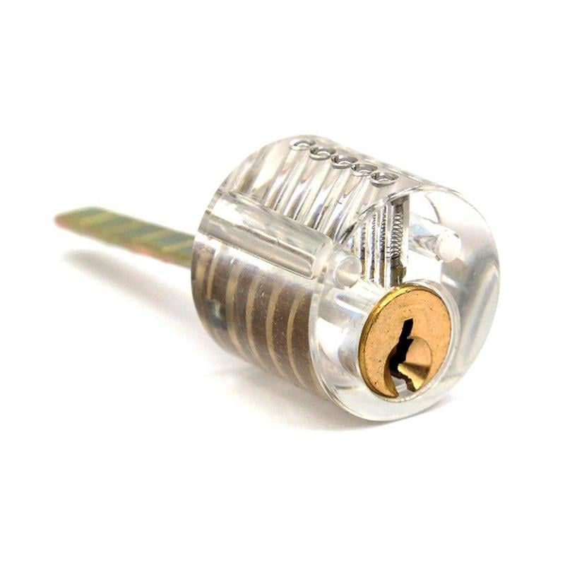 5 Pin Transparent Rim Cylinder Practice Lock