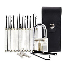 12 Piece Lock Pick Set with Transparent Practice Lock