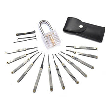 12 Piece Lock Pick Set with Transparent Practice Lock