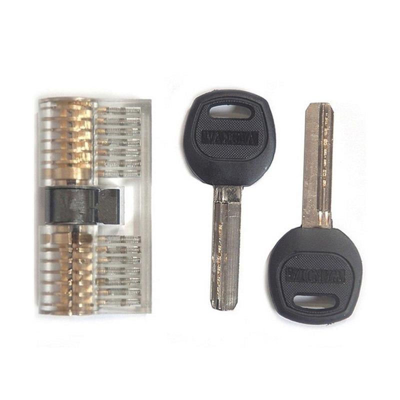 7 Pin Transparent Dimple Practice Cylinder Lock