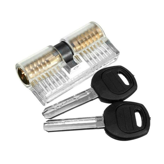 7 Pin Transparent Dimple Practice Cylinder Lock