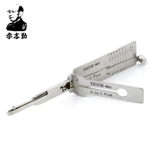 Lishi YH35R-MAG Extended Length 2 in 1 Decoder and Pick with Magnetic Gate