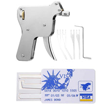 Stainless Steel Lock Pick Gun With 5 Needles and Tension Tools