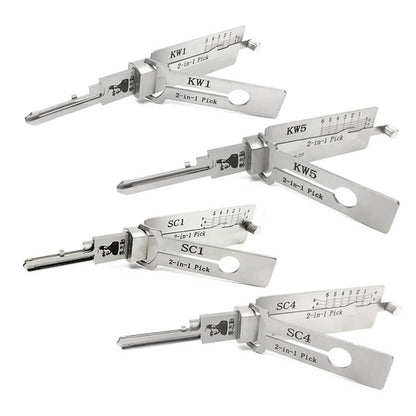 Original Lishi SC4 Lock Pick 2-in-1 Pick for 6-Pin Schlage Keyway